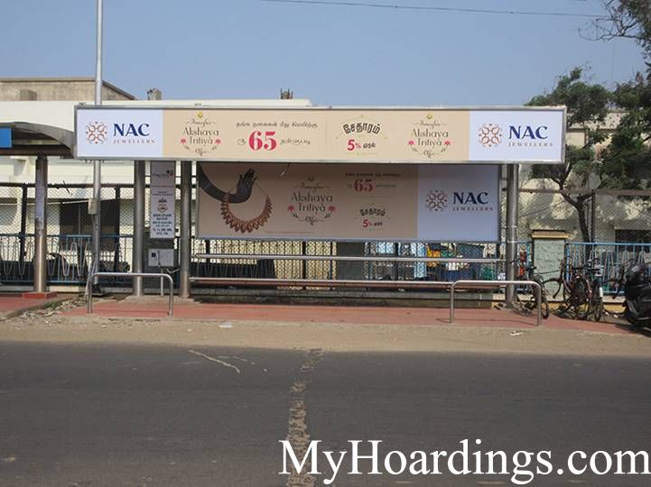 Advertising rates on Ashok Leyland Bus Stop Chennai, Flex Banner Rates in TN